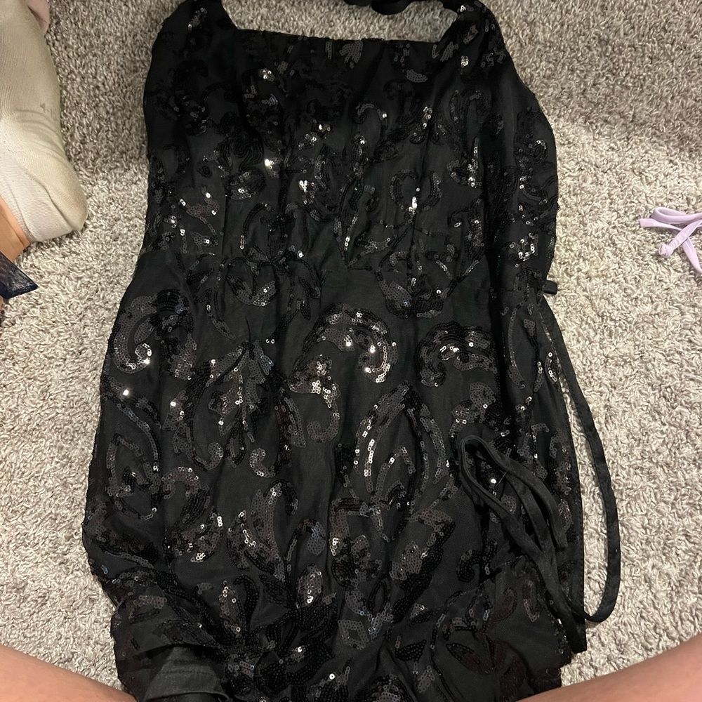 Formal homecoming black dress
